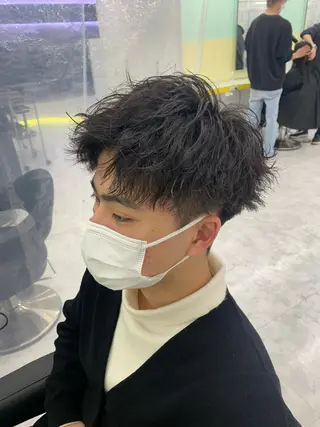 ショート カラー パーマ ヘアアレンジ メンズ キッズ ネイル マツエク・マツパ アイブロウ 🔷横浜1のパーマ 職人🔷将太郎のヘアスタイル