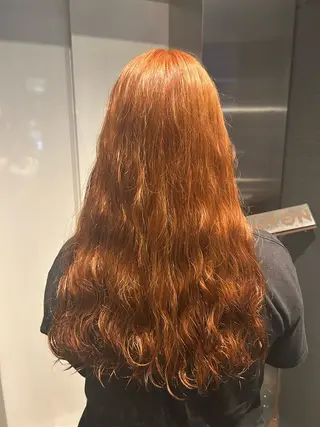 ロング カラー パーマ 滝本 和叶のヘアスタイル
