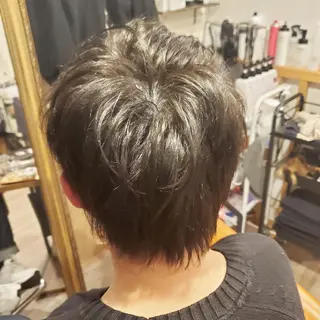 ショート カラー メンズ spa hair ark 富井直美のヘアスタイル