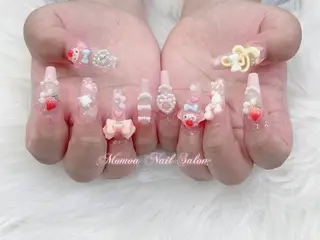 ネイル MoMoA Nail ネイル長さ出し専門店のネイルデザイン