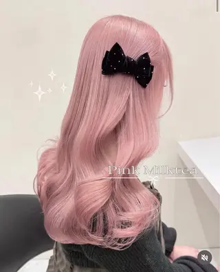 ロング カラー ハイトーンカラー💞 くるみ🎀のヘアスタイル