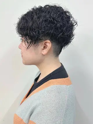 ショート パーマ ボブ/ゆるふわ ボブパーマ/とういのヘアスタイル