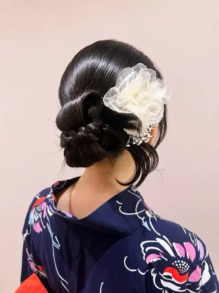 ロング ヘアアレンジ オタク美容師☃️🩵 ヘアアレンジ/らんのヘアスタイル