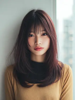 セミロング 艶髪診断で絶対綺麗✨ お悩み解決✨京谷宥✨のヘアスタイル
