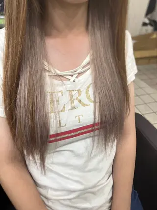 ロング カラー ヘアアレンジ エクステ7:30〜 LuciA\5900のヘアスタイル
