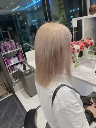 ミディアム カラー ハイトーン特化💍 NØRN💍韓国のヘアスタイル