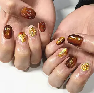 ネイル 渋谷/チップ長さ出し 👑アプレgel-xのネイルデザイン
