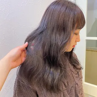 ロング 天神最安値エクステ カラーレイヤーカットのヘアスタイル