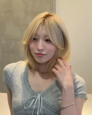 ミディアム けいし🐬ボブ 美髪縮毛矯正のヘアスタイル
