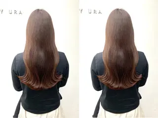 カラー miku ⟡.·透明感カラーのヘアスタイル