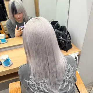 ロング カラー のぐち ゆうき/ ブリーチ デザインのヘアスタイル