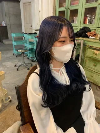 ロング カラー ヘアアレンジ メンズ キッズ 垢抜けカラー ヒロムのヘアスタイル