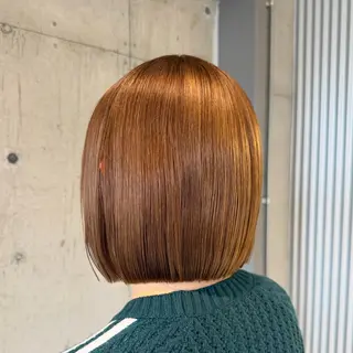 ミディアム カラー ヘアアレンジ 垢抜けボブ×透明 感カラーリクト💥のヘアスタイル