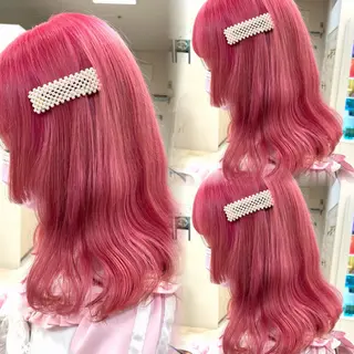 ミディアム カラー 暖色/ブリーチカラー 🎀 M i k uのヘアスタイル
