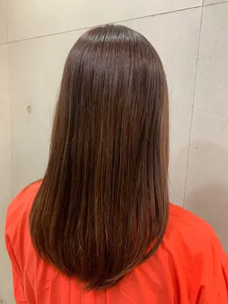 ミディアム おせ ちさとのヘアスタイル