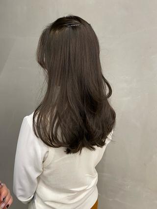 ロング カラー Saki/レイヤー/ 柔色カラー/顔まわりのヘアスタイル