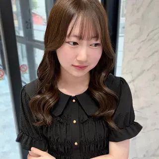 セミロング カラー 浦和韓国モデル 募集中🪽Rinのヘアスタイル