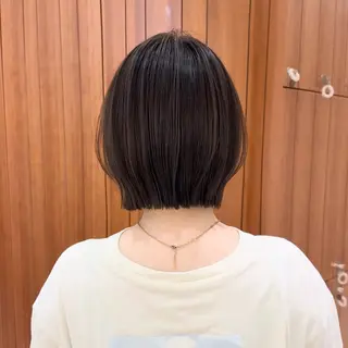 ミディアム カラー パーマ 渋谷ボブ特化 /田中航平のヘアスタイル