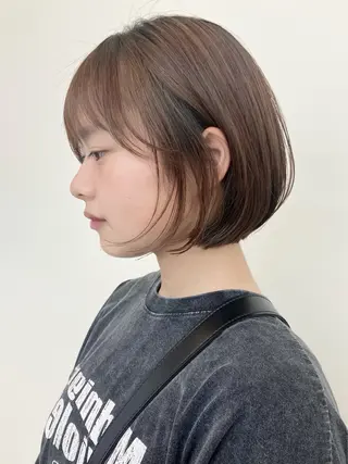 ミディアム fumika推しカラ ー/デザインカラーのヘアスタイル