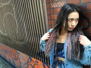 ロング カラー ヘアアレンジ エクステ/レイヤー 落合/心斎橋のヘアスタイル