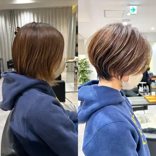 ショート 浅野賢哉🌟縮毛 矯正、ショート🌟のヘアスタイル