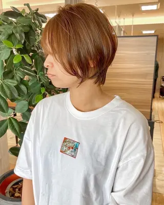 ショート 常藤 留佳のヘアスタイル