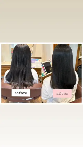 ロング 早川 味里のヘアスタイル