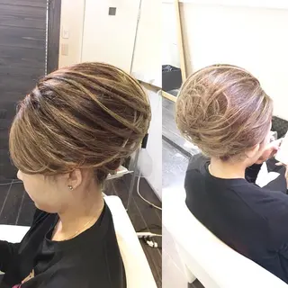 セミロング カラー パーマ ヘアアレンジ キッズ ネイル マツエク・マツパ brille ~eyelash~のヘアスタイル