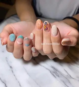 ネイル ネイルルームリッカ 𝐦𝐚𝐲𝐮のネイルデザイン