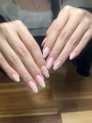 ネイル ユリ🎀長さだし/ パラジェル/持ち込みのネイルデザイン