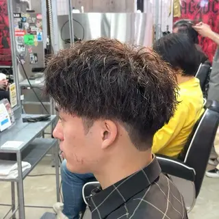 ショート パーマ ヘアアレンジ メンズ MENIN メンズ サロン 望月 涼太のヘアスタイル