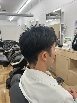 ミディアム メンズ トミオカ ⸌⍤⃝⸍のヘアスタイル