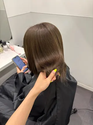 ミディアム 盛れる透明感カラー momokaのヘアスタイル