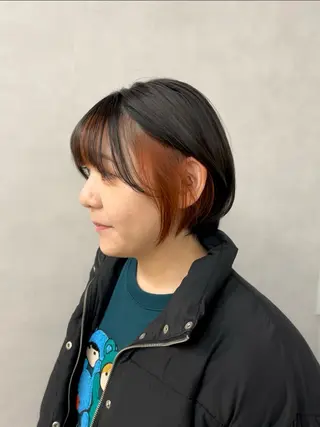 ショート カラー FERIA あべの yumeho🍭のヘアスタイル