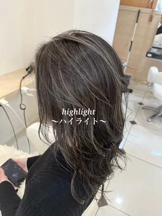 ロング カラー カラー職人 なかもと たつひろのヘアスタイル