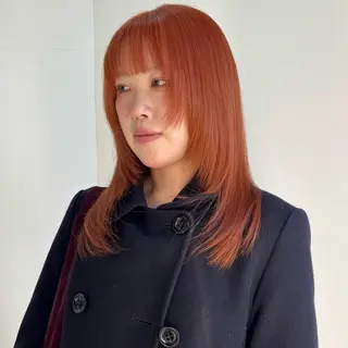 ミディアム カラー ブリーチ×似合わせハ イトーン🍎ののかのヘアスタイル