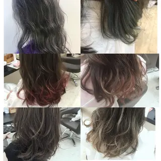 セミロング カラー パーマ ヘアアレンジ メンズ キッズ ネイル マツエク・マツパ Lien 深井店のヘアスタイル