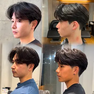ショート パーマ メンズ 透明感カラー 💋🩷りなのヘアスタイル