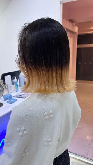 ショート カラー レイン🌏🍀 透明感/ハイトーンのヘアスタイル