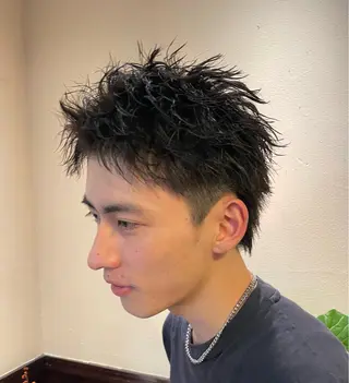 ショート パーマ メンズ 立川/メンズ特化 阿見のヘアスタイル