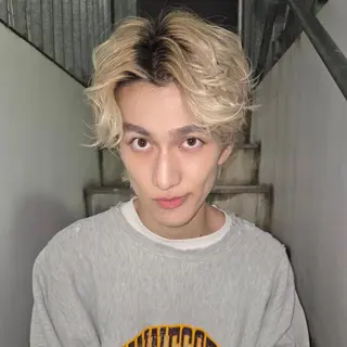 メンズ カラー 韓国風メンズ/垢抜け /メイク男子/キャロのヘアスタイル