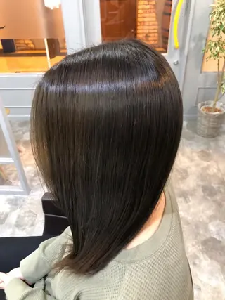 セミロング カラー hair care ACRO店長 谷のヘアスタイル