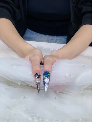ネイル HANA 長さだしのネイルデザイン