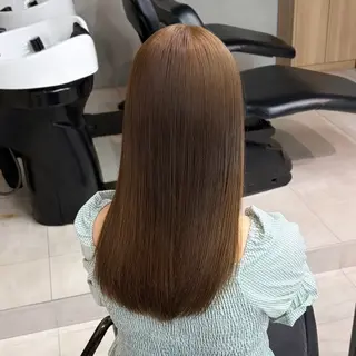 セミロング カラー しむら ななのヘアスタイル