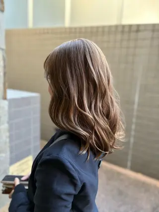 ミディアム カラー ✨髪質改善カラー✨ 赤味除去カラー/理久のヘアスタイル