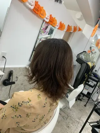 ミディアム パーマ ショート特化 💐川崎希💐のヘアスタイル