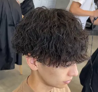ミディアム パーマ ヘアアレンジ メンズ fifth 石川 凪のヘアスタイル