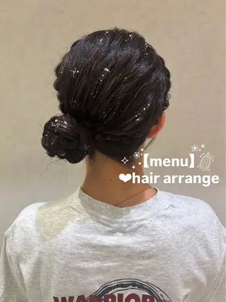ヘアアレンジ 暖色カラー/アレンジ 🌺URUHA🌺のヘアスタイル