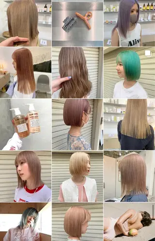 カラー wakana/ 柔らかベージュカラーのヘアスタイル