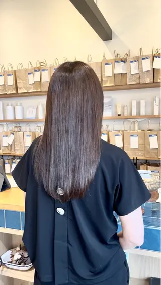 ロング カラー リエットヘアー 咲耶のヘアスタイル